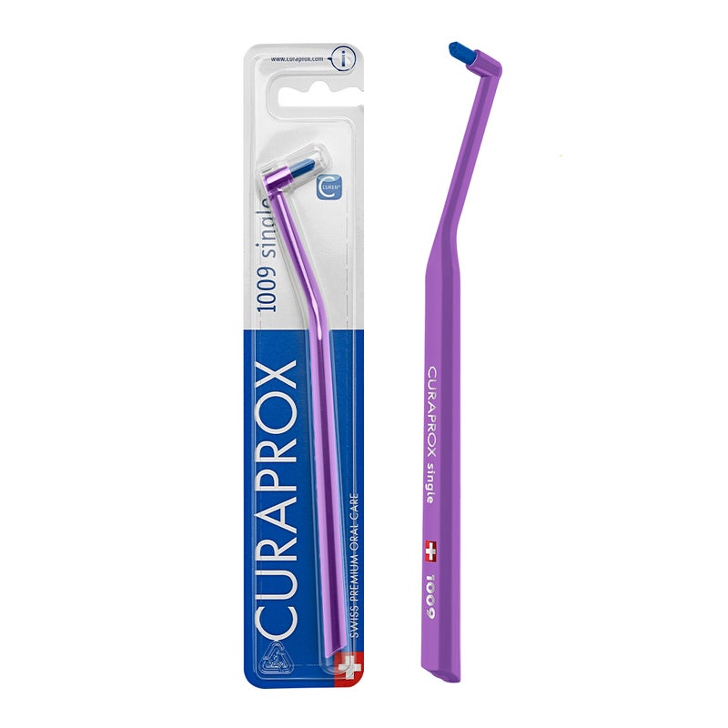 CURAPROX CS 1009 Soft Single Tuft Toothbrush I 1009 CUREN® Bristles for Precise & Gentle Plaque Removal | Promotes Healthier Gums and Teeth, Perfect for Detail Brushing, Single Pack - Image 1